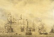 Willem van de Velde the Elder Battle of the Sound, 1658. France oil painting artist